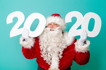 Santa holding 2020 numbers