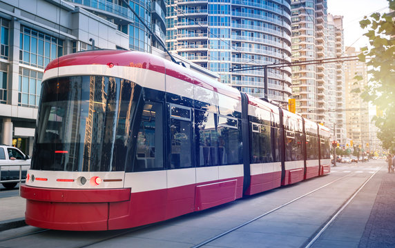 Streetcar in Toronto, Ontario, Canada