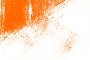 orange white paint brush strokes background	 - 290826149