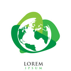 Earth Globe Logo - Isolated On White Background - Vector. Abstract Globe Vector For Web Icon, Map, Tech Logo And Element Design. 3D Icon For Earth, Global, Sphere, Travel Agency, Planet And World Logo