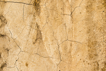 Dry cracked earth, abstract natural background