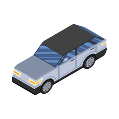 Isometric SUV car.  Isometric vector illustratio