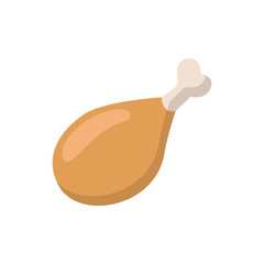 Chicken's leg isometric icon