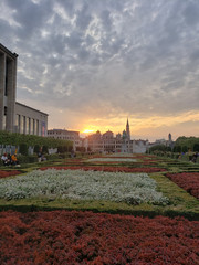 view of the city in Brussels