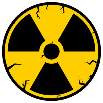 Ionizing Radiation Sign. Radioactive contamination symbol. Warning Danger Hazard.