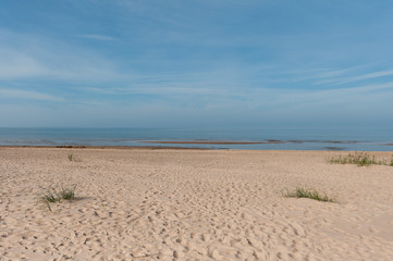Beach view near Riga in Latvia