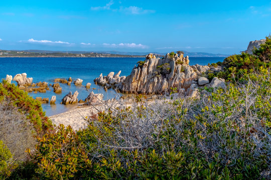 Small beach from the Bruzzi trail, Corsica, France