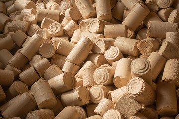 Pellets from pressed sawdust, solid fuel, non-waste technology. Handicraft production. Saving natural resources.