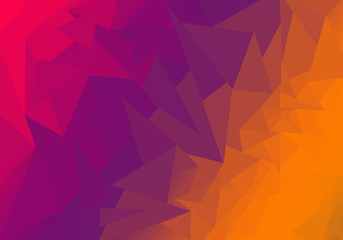 Multicolor polygonal illustration, which consist of triangles. Geometric background in Origami...