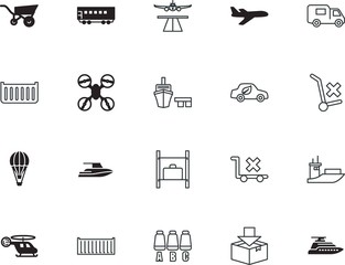 transport vector icon set such as: home, balloon, room, search, doctor, wash, machine, station, automotive, natural, runway, briefcase, invalid, silicone walley, port, chair, sedan, wood, import