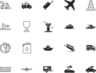 transport vector icon set such as: tower, medicine, escalator, passage, top, escalators, fuel, architecture, earth, natural, luggage, silicone walley, summer, barrier, help, world, chemical, walk