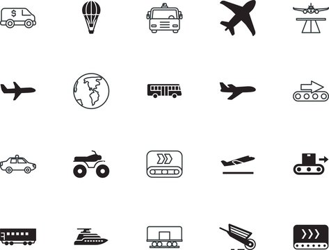 transport vector icon set such as: key, pointer, theft, finance, garden, gray, boat, drawing, track, drawn, handle, lifestyle, cart, freight, gardening, cruise, isometric, hot, shuttle, blue, motor