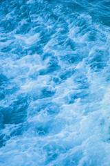 ocean waves view from a boat