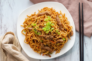 Chinese Beef Lo Mein