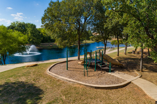 Playground at Wilshire Park in Euless, TX