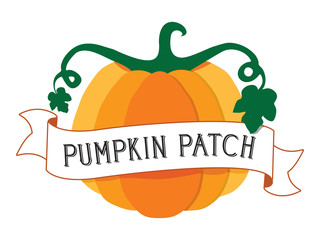 vector illustration of pumpkins icon. Pumpkins sign for farm stand