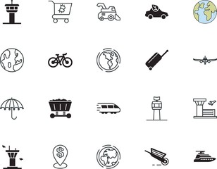 transport vector icon set such as: mining, lifestyle, bitcoin, boat, position, repair, label, empty, airliner, life, navigation, circle, bus, field, cardboard, gardening, land, packaging, luxury