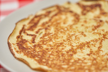Cooking pancakes at home