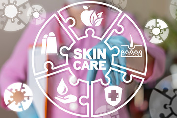 Skin Care Medical Cosmetic Dermatology concept.