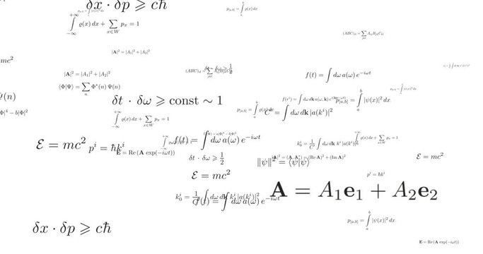 Scientific formula seamless footage. Algebra calculations floating on white background. Physics and geometry theories animation. Maths research and discovery, equations looped video