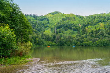 Karagol (Blacklake) is a very popular tourist attraction in Black Sea region, Borcka, Artvin / Turkey