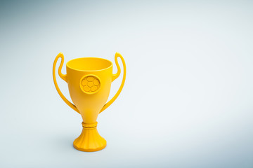 Winner cup, football trophy, first place