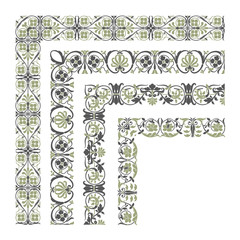 Decorative seamless border