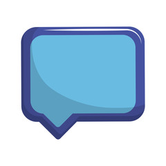 speech bubble message icon vector illustration