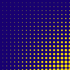 Pop Art style blue yellow halftone