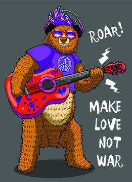 cartoon bear illustration funny moments