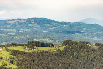 Austria. Valley in the Austrian Alps. Beautiful view of the mountain valley.