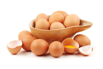 Set of egg isolated
