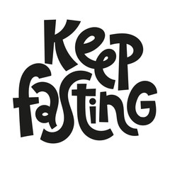 Fasting diet lettering