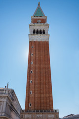 Fototapeta na wymiar The St. Mark's Square (Piazza San Marco) with Campanile, in Venice, Italy.
