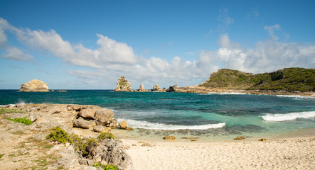 Panorama Pointe des Châteaux Saint François Terre de Haut Guadeloupe France
