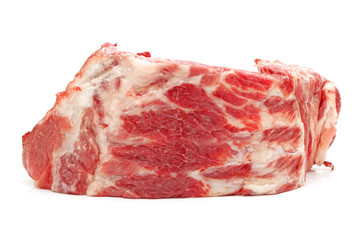 Pork ribs isolated on white background