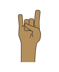 hand human isolated icon vector illustration