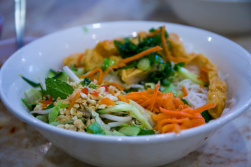 Sugarcane Prawn with Vermicelli with chill sauce