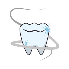 tooth human isolated icon vector illustration