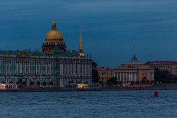 Fototapeta na wymiar Neva river, Saint-Petersburg, Russia