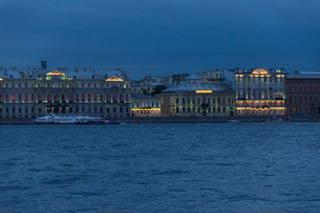 Fototapeta na wymiar Neva river, Saint-Petersburg, Russia