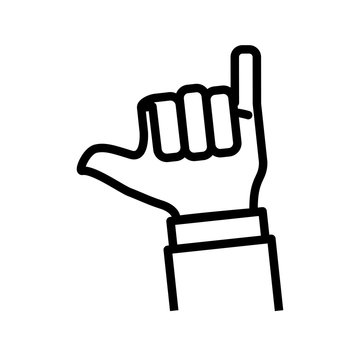 hand human like isolated icon vector illustration