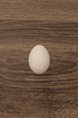 isolate egg on grey wooden background