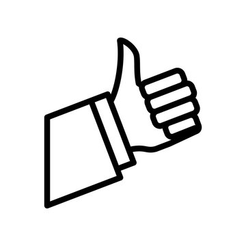 hand human like isolated icon vector illustration