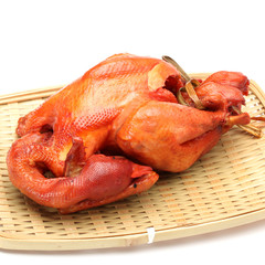 Roast Chicken on white background