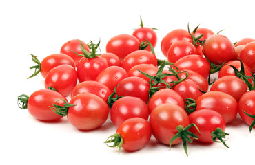 small cherry tomato on the background