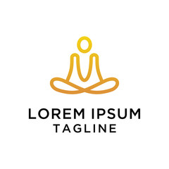 Premium Yoga Logo Design Template