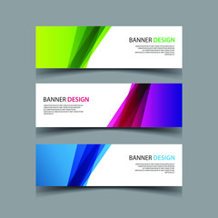 Naklejka premium Vector Abstract design banner web template
