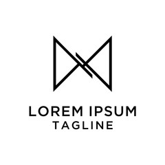 Fototapeta premium initial letter logo MN,NM, logo template