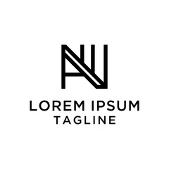 initial letter logo AW,WA, logo template